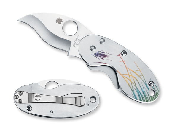 Spyderco Cricket - Stainless Steel Tatoo Handle - C29PT