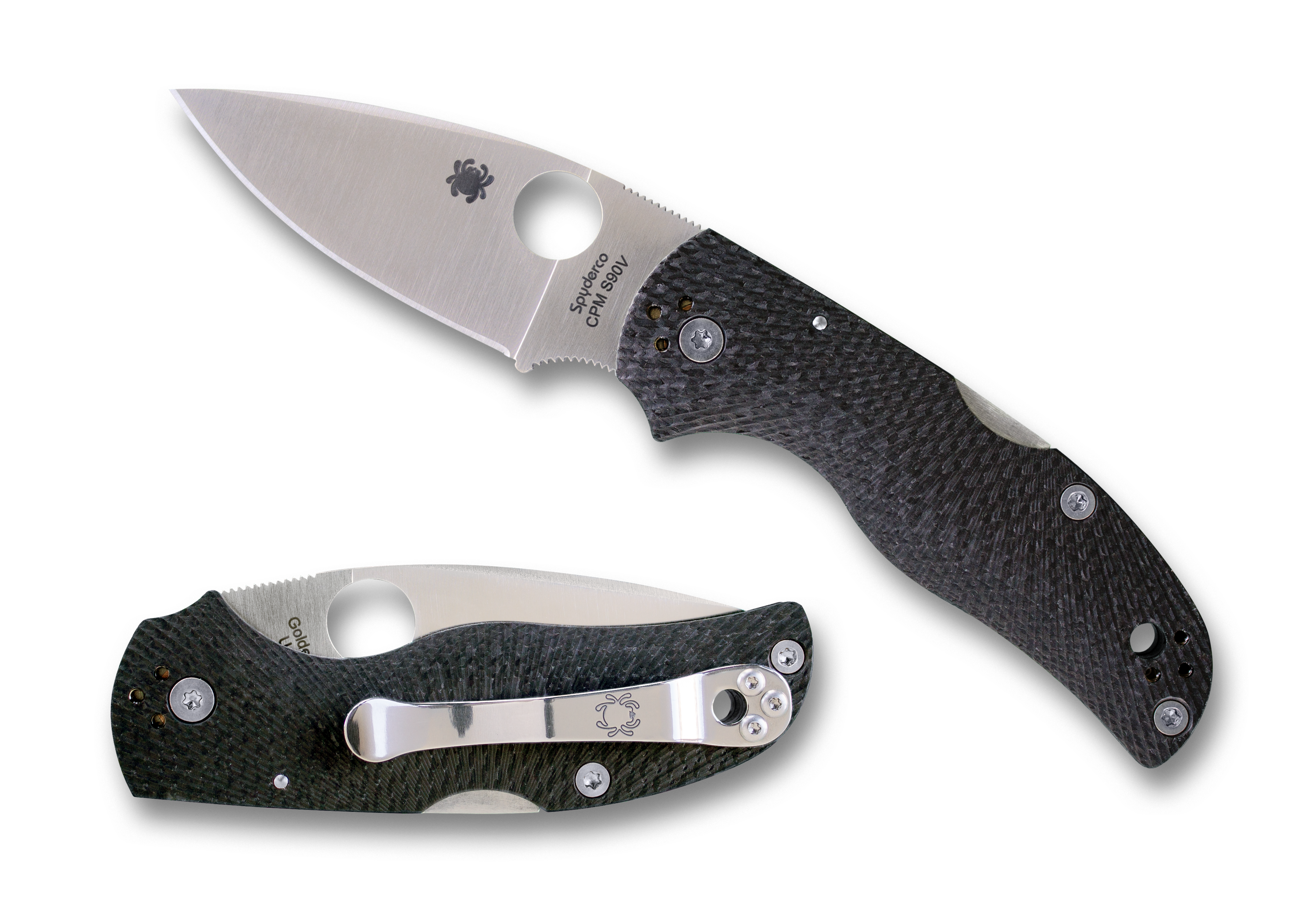 Spyderco Native 5 - Fluted Carbon Fiber - CPM-S90V - C41CFFP5