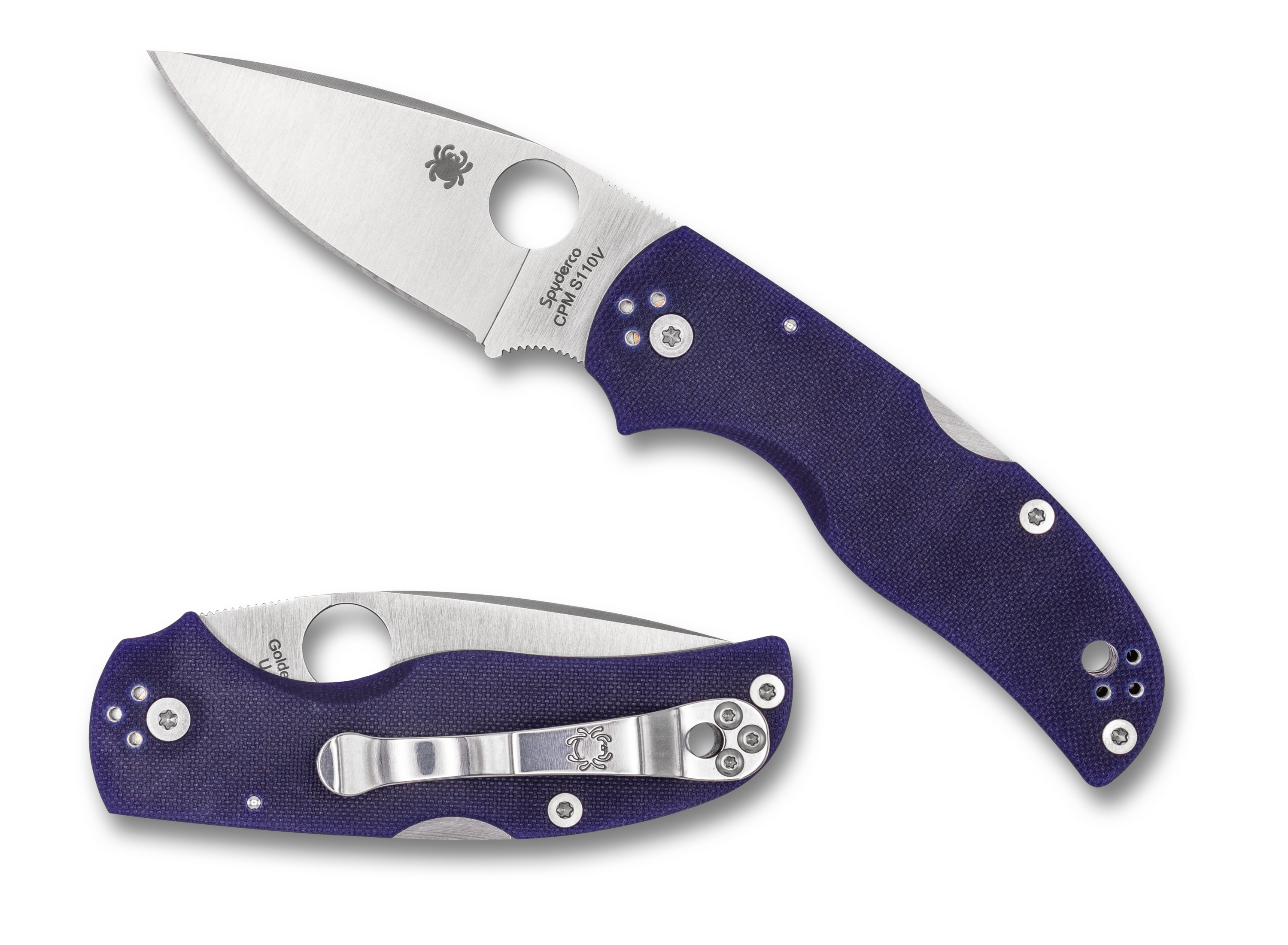 Spyderco Native 5 -  Dark Blue G-10 - CPM-S110V - C41GPDBL5