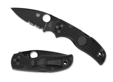 Spyderco Native 5 Lightweight - Partially Serrated - Black FRN - C41PSBBK5
