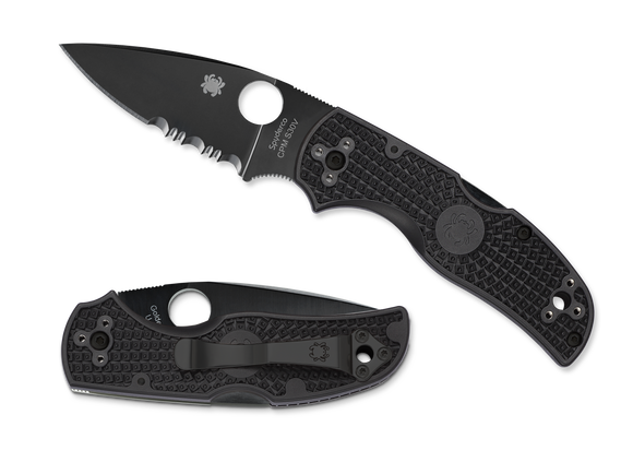 Spyderco Native 5 Lightweight - Partially Serrated - Black FRN - C41PSBBK5
