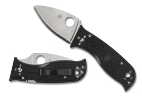 Spyderco Lil Temperance 3 Lightweight - Black FRN Handle - Plain Edge - C69PBK3
