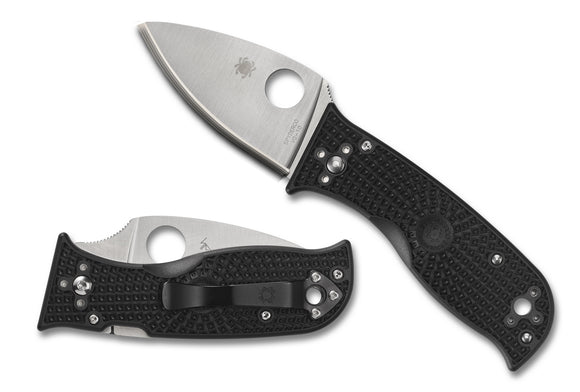 Spyderco Lil Temperance 3 Lightweight - Black FRN Handle - Plain Edge - C69PBK3