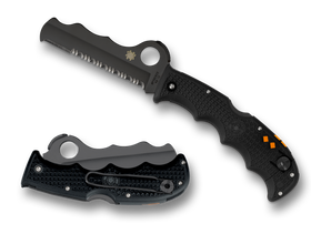 Spyderco Rescue Assist I - Black FRN - Black Serrated Blade - C79PSBBK - SNK/WTO - Home Office