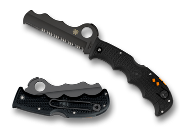 Spyderco Rescue Assist I - Black FRN - Black Serrated Blade - C79PSBBK