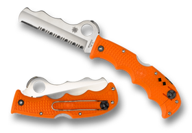 Spyderco Rescue Assist I - Orange FRN - Satin Serrated Blade - C79PSOR - SNK/WTO - Home Office