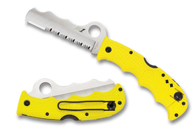 Spyderco Assist Salt - Yellow FRN - Partially Serrated H1 Blade - C79PSYL