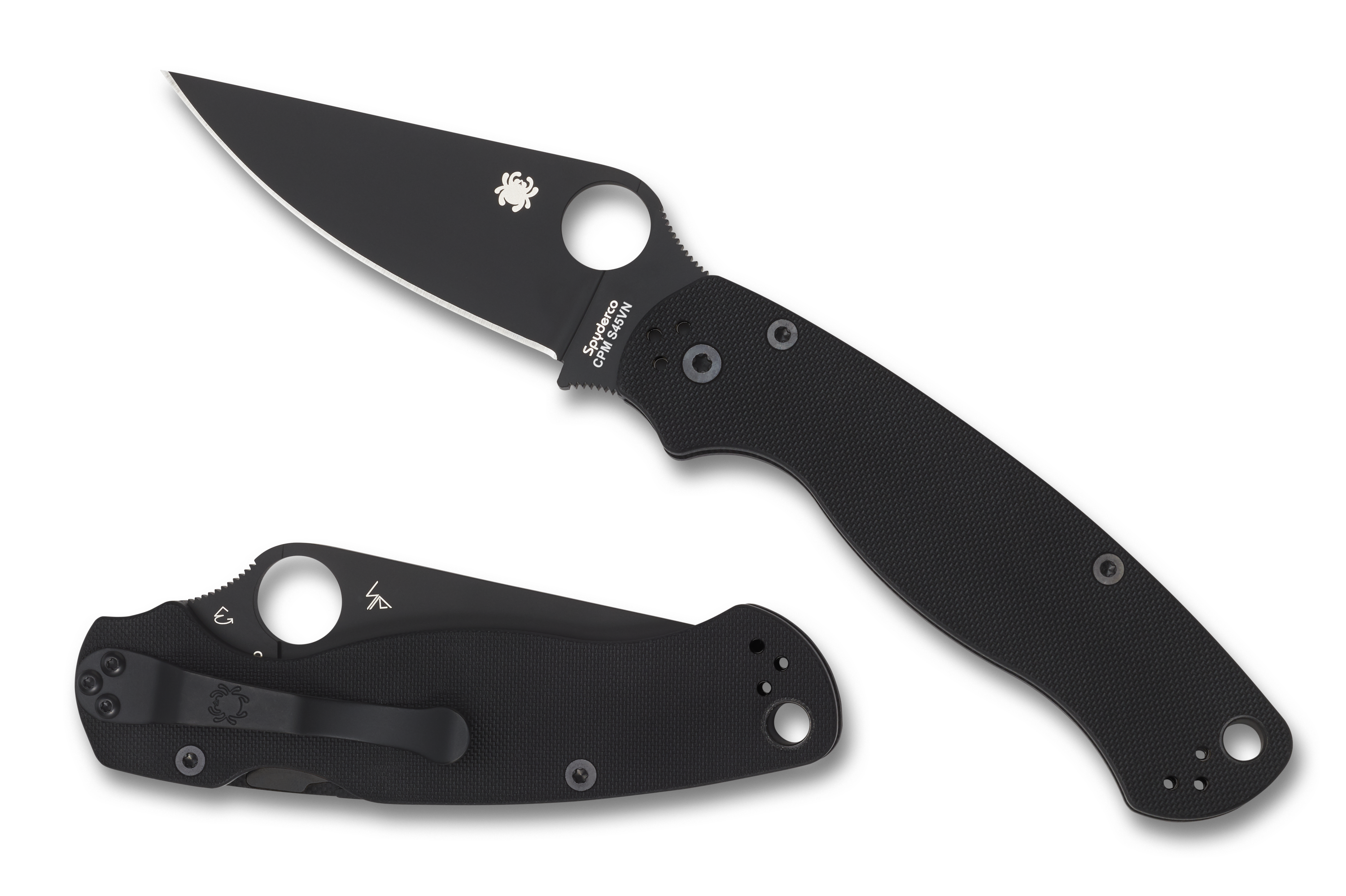 Spyderco Paramilitary 2 - Black G10 Handle - C81GPBK2