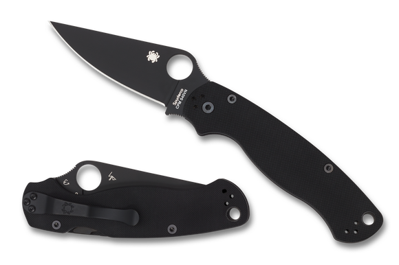 Spyderco Paramilitary 2 - Black G10 Handle - C81GPBK2