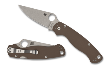 Spyderco Paramilitary 2 - Sprint Run - CPM-15V - Brown G10 - C81GPBN15V2