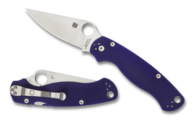 Spyderco Paramilitary 2 - Blue/Purple G10 - CPM-S110V - C81GPDBL2