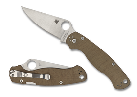 Spyderco Paramilitary 2 - Brown Micarta - CPM-Cruwear - C81MPCW2 - SNK/WTO - Home Office