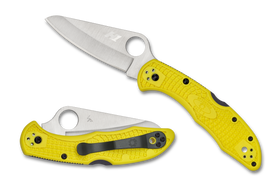 Spyderco Salt 2 - Plain Edge H1 Blade - Yellow FRN - C88PYL2