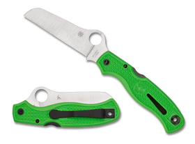 Spyderco Atlantic Salt - Plain Edge LC200N - Green FRN - C89FPGR - CLOSEOUT