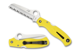 Spyderco Atlantic Salt - Serrated H1 Blade - Yellow FRN - C89SYL