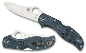 Spyderco Stretch 2 - V-Toku2/SUS410 Sprint Run - Blue/Grey - C90FPBLE2