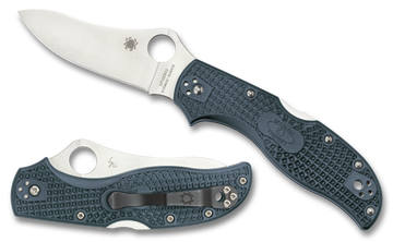 Spyderco Stretch 2 - V-Toku2/SUS410 Sprint Run - Blue/Grey - C90FPBLE2