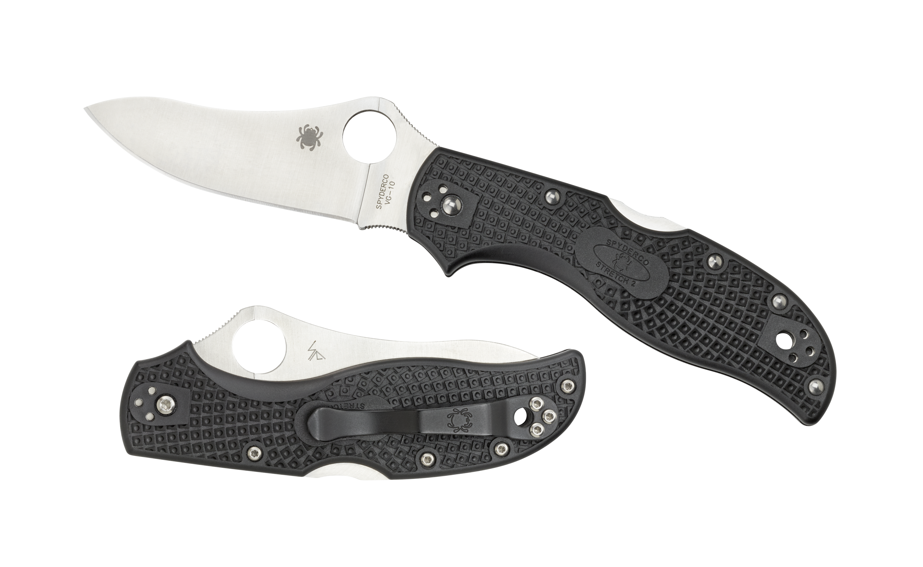 Spyderco Stretch 2 - VG-10 Steel - Black FRN - C90PBK2