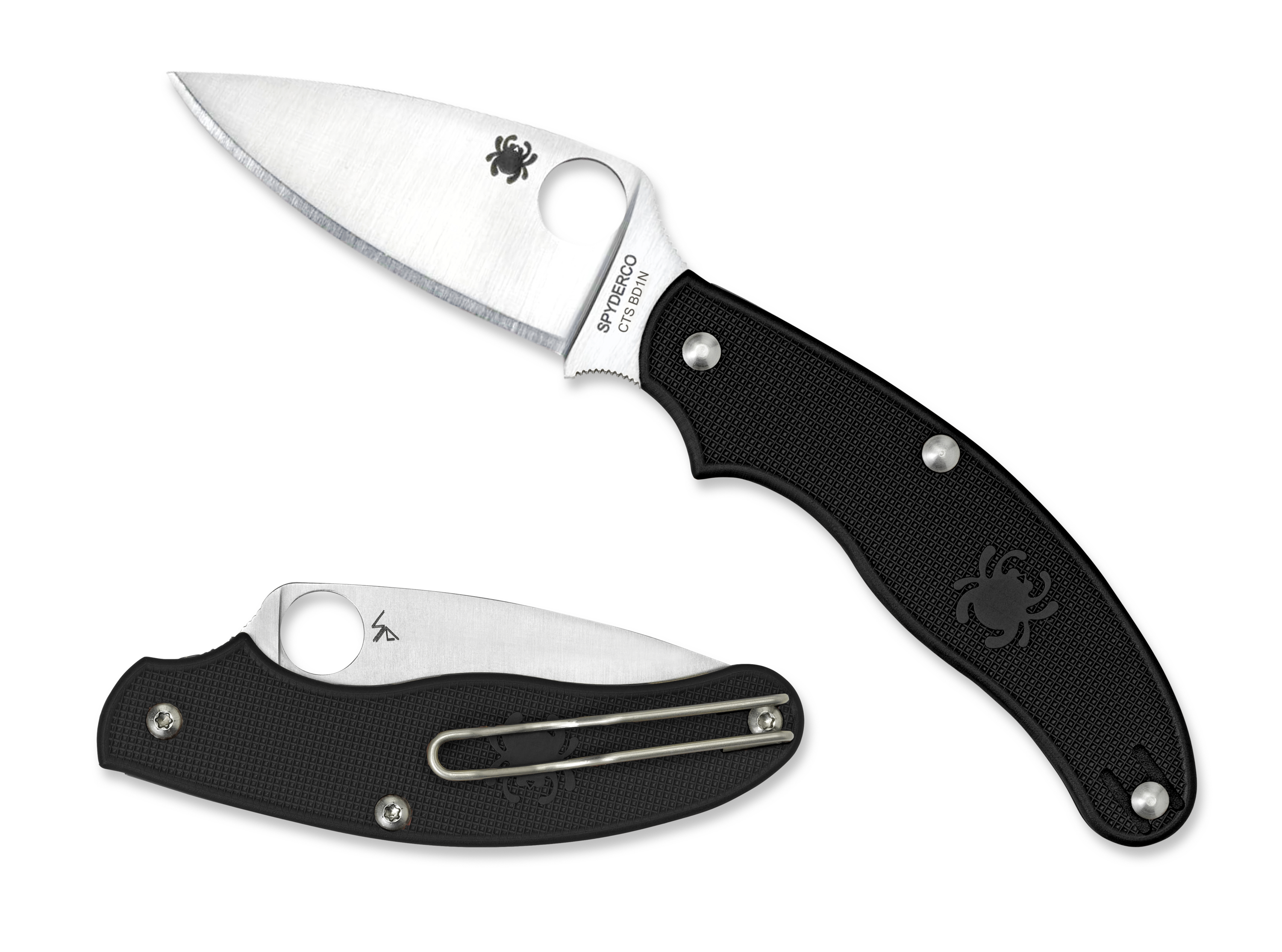 Spyderco UK Pen Knife - Slip Joint - Black FRN - CTS-BD1 - C94PBK