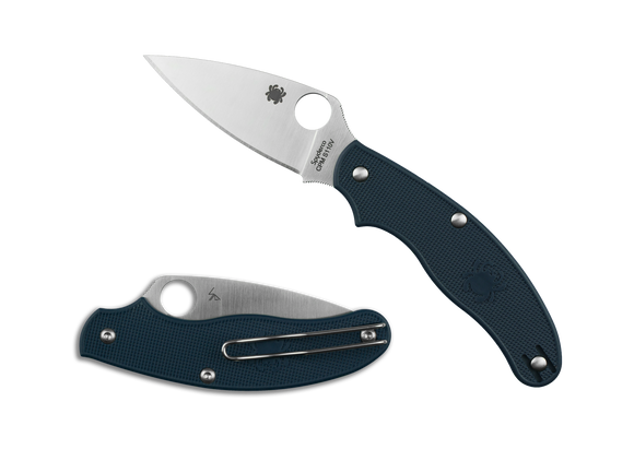 Spyderco UK Pen Knife - Slip Joint - Dark Blue FRN - S110V - C94PDBL