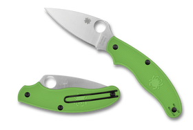 Spyderco UK Pen Knife - Slip Joint - Green FRN - LC200N - C94PGR