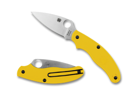 Spyderco UK Pen Knife - Slip Joint - Yellow FRN - LC200N - C94PYL