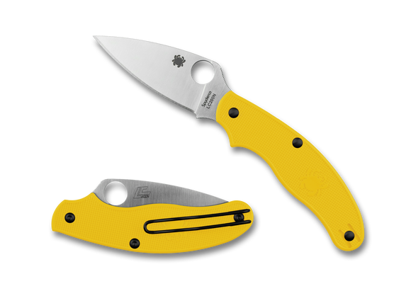 Spyderco UK Pen Knife - Slip Joint - Yellow FRN - LC200N - C94PYL