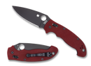 Spyderco Manix 2 XL - Red G10 - Black CPM-4V Blade - St. Nick's Knives Exclusive - C95GPRDBK2-1