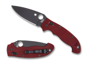 Spyderco Manix 2 XL - Red G10 - Black CPM-4V Blade - St. Nick's Knives Exclusive - C95GPRDBK2
