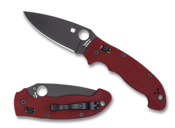 Spyderco Manix 2 XL - Red G10 - Black CPM-4V Blade - St. Nick's Knives Exclusive - C95GPRDBK2