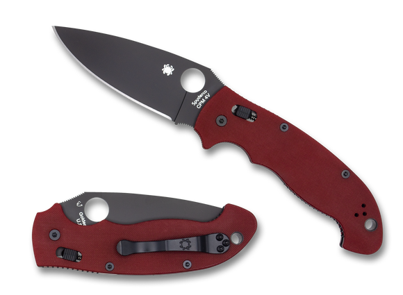 Spyderco Manix 2 XL - Red G10 - Black CPM-4V Blade - St. Nick's Knives Exclusive - C95GPRDBK2