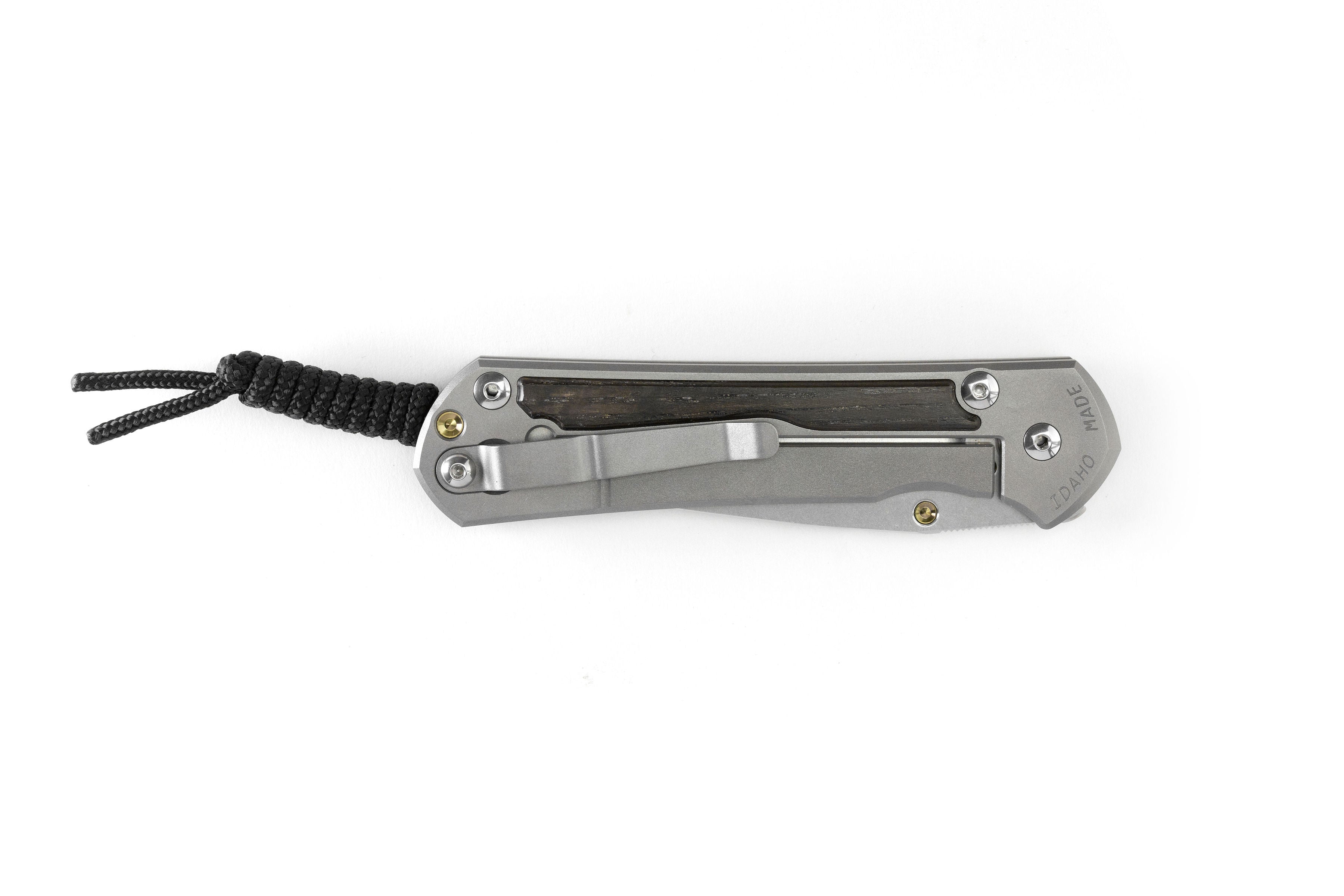 Chris Reeve Knives Large Sebenza 31 - Bog Oak Inlay - Drop Point - L31-1100