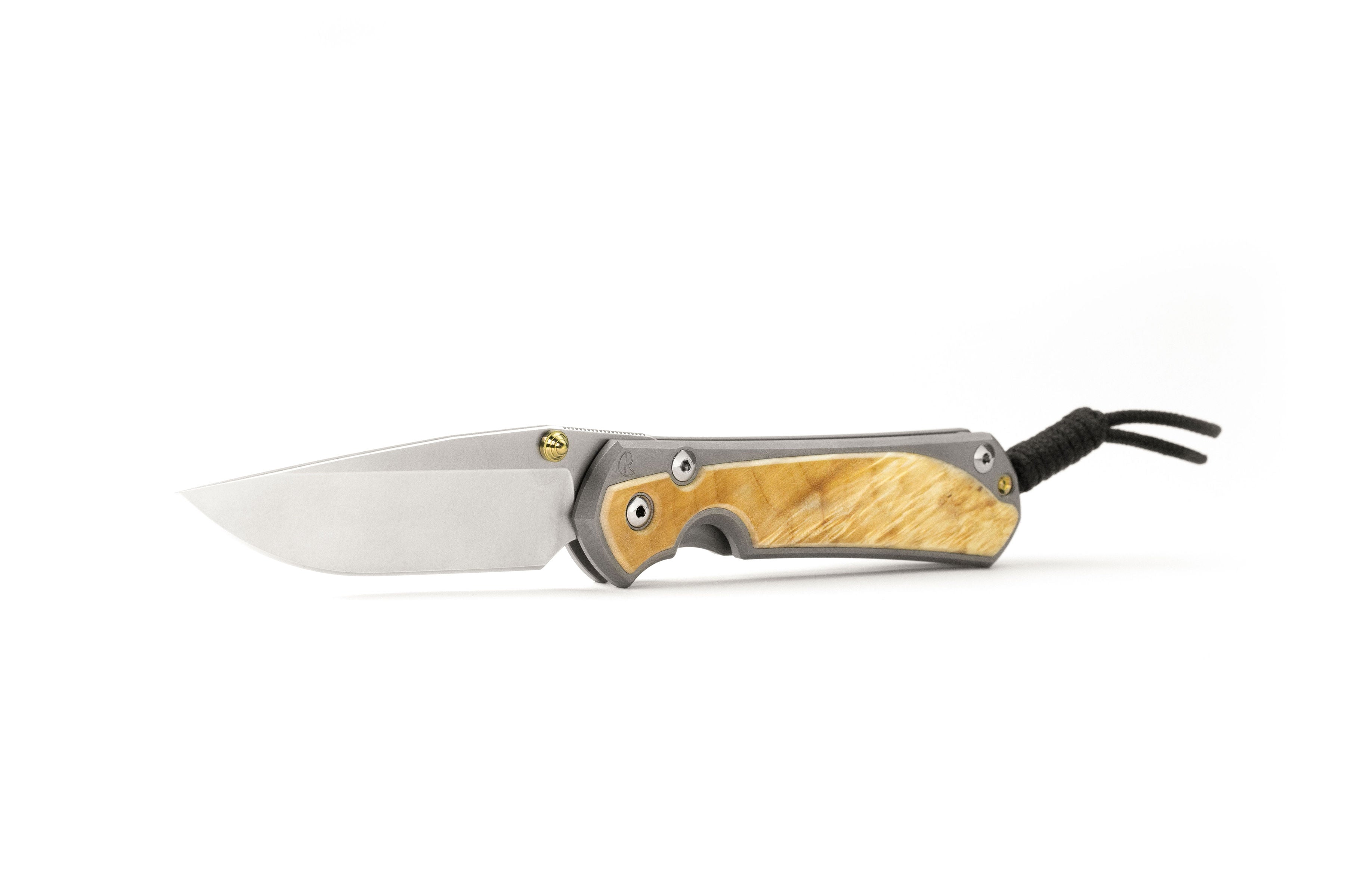 Chris Reeve Knives Large Sebenza 31 - Box Elder Inlay - Drop Point - L31-1108