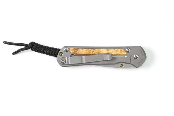 Chris Reeve Knives Large Sebenza 31 - Box Elder Inlay - Drop Point - L31-1108