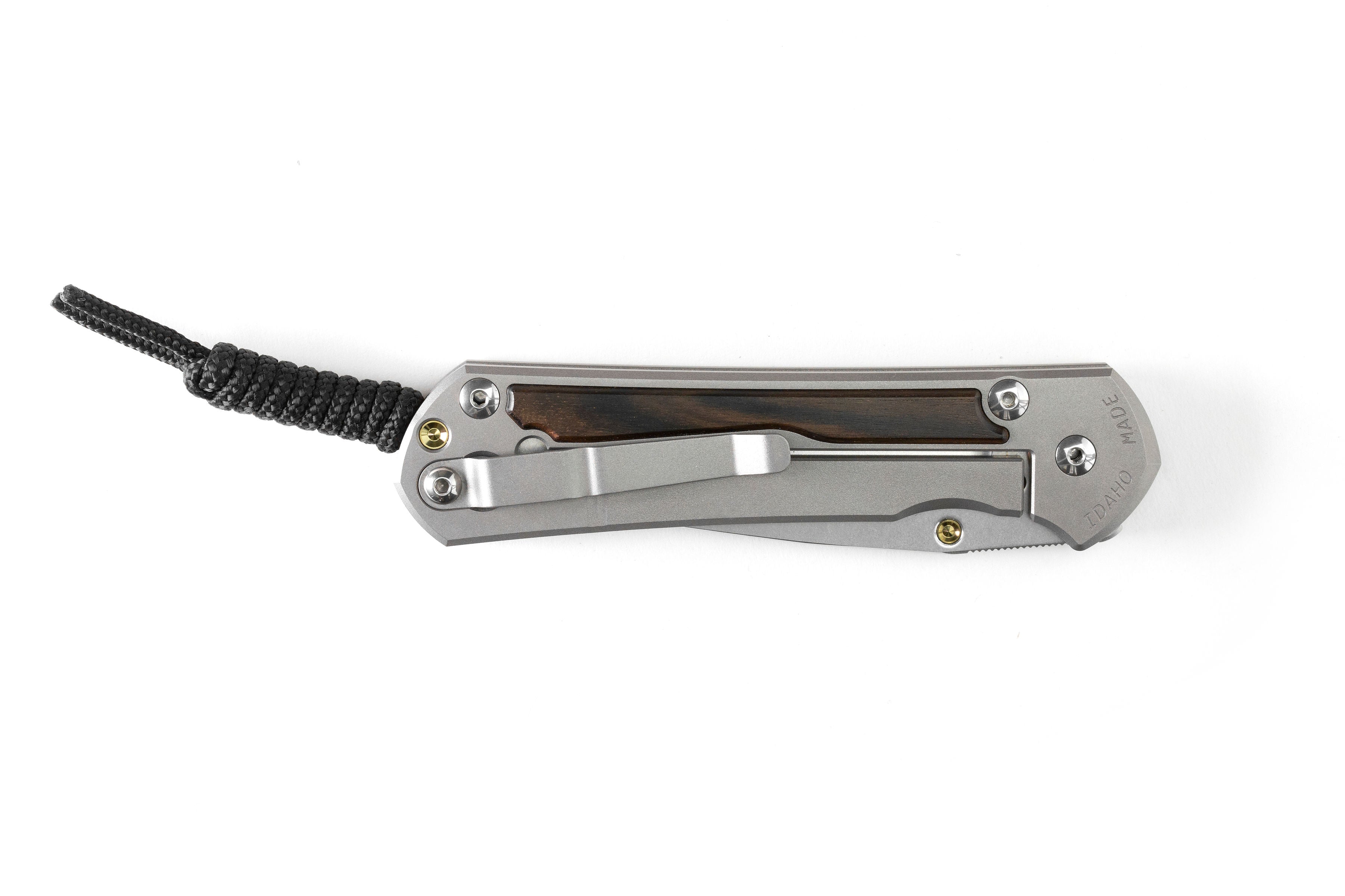 Chris Reeve Knives Small Sebenza 31 - Macassar Ebony Inlay - S31-1116