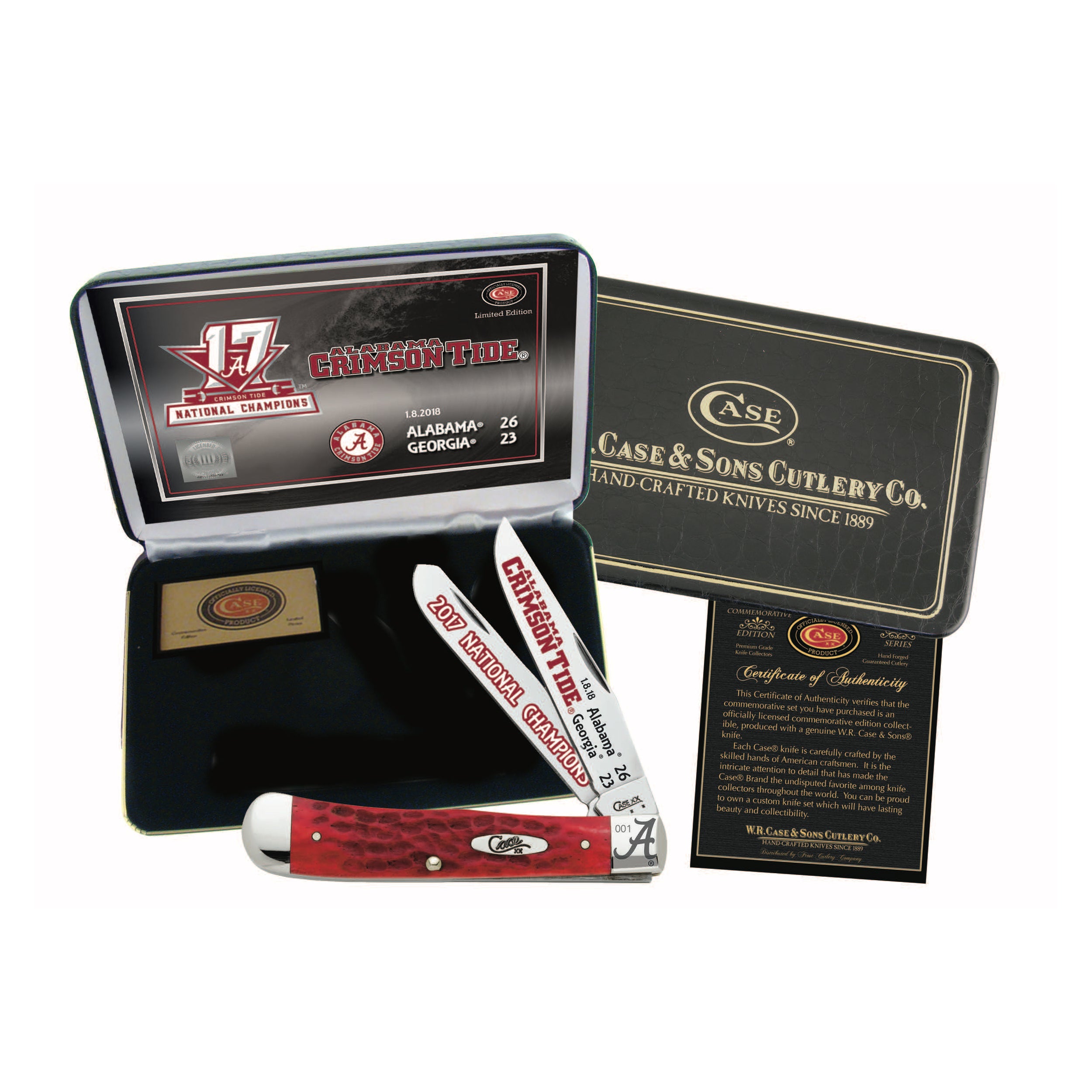 Case - 2017 Championship - Trapper - Red Pick Bone - AL17-CATRPB