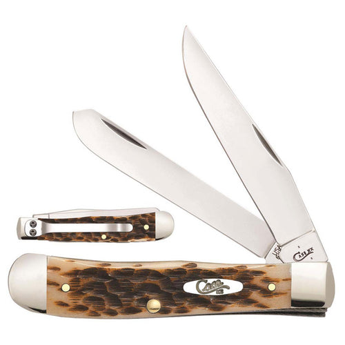 Case - Amber Bone - Pocket Clip - Trapper - 06540