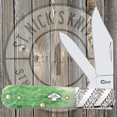 Case - Barlow - Worked Bolster - Emerald Green Bone - Jigged - 53249