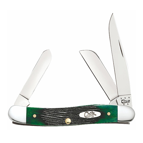 Case - Barnboard Jig Hunter Green Bone - Medium Stockman - 32114