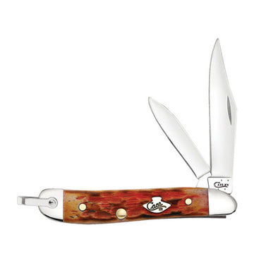 Case - Burnt Salmon Jigged Bone - Peanut w/ Bail - 27052