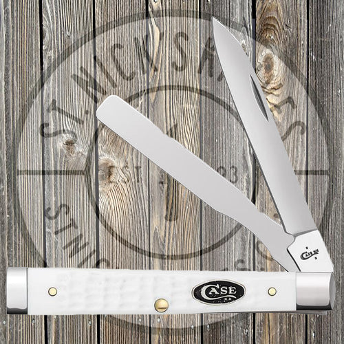 Case - Doctor’s Knife - Sparxx White Jigged - Synthetic - w/Black Shield - 10484