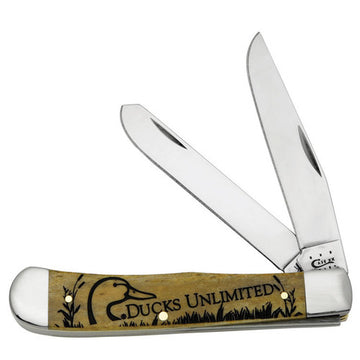Case - Ducks Unlimited - Smooth Bone - Knife & Box - Trapper - 17304