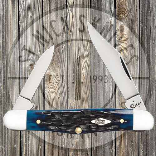 Case - Half Whittler - Peach Seed Jig - Ocean Blue Bone - 63636