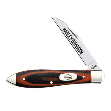 Case - Harley-Davidson - Orange & Black G10 - Teardrop - 52169