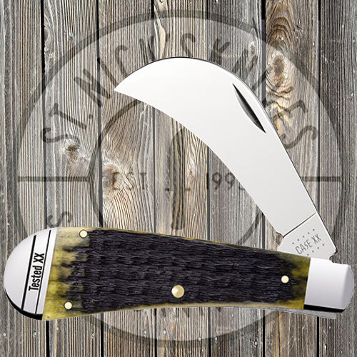 Case Hawkbill Pruner - Russell Jig - Olive Green Bone - 13284