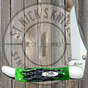Case - Kickstart Mid Folding Hunter - Bermuda Green Jig Bone - 09782