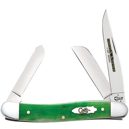 Case -  Limited Edition  XXXIV -  Bright Green Bone - Medium Stockman - 11767