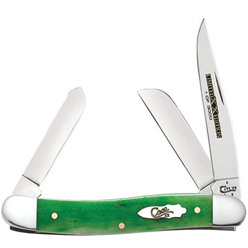 Case -  Limited Edition  XXXIV -  Bright Green Bone - Medium Stockman - 11767