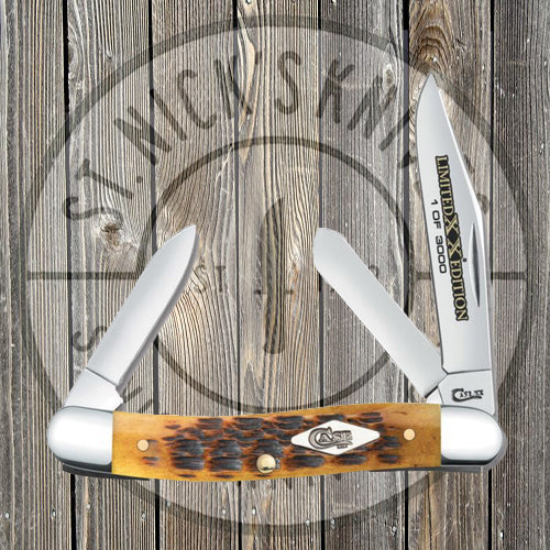 Case - Med. Stockman - Limited XX - Edition  XXXV - Honycomb Bone - Crandall Jig - 11976