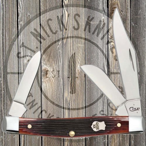 Case - Medium Stockman - Barnboard Jig -  Chestnut Bone - 22872